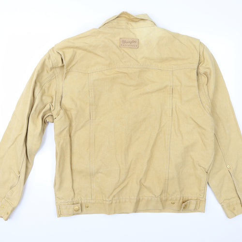 Wrangler Mens Brown  Canvas Jacket  Size XL