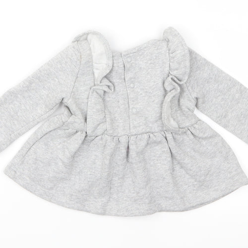 Carter's Girls Grey  Jersey Fit & Flare  Size 3-6 Months