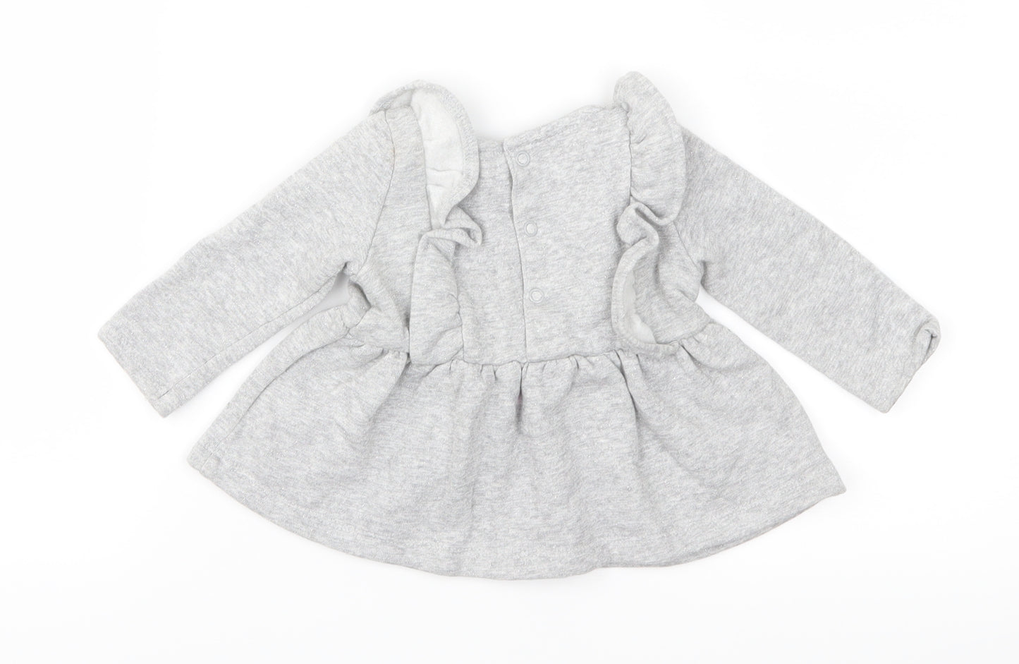 Carter's Girls Grey  Jersey Fit & Flare  Size 3-6 Months