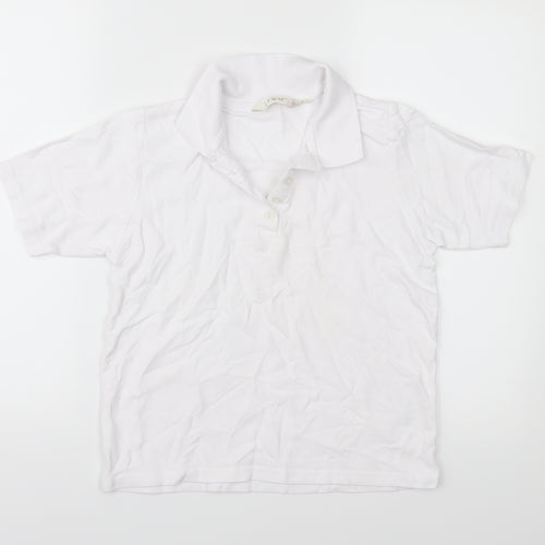 EWM Womens White   Basic Polo Size S