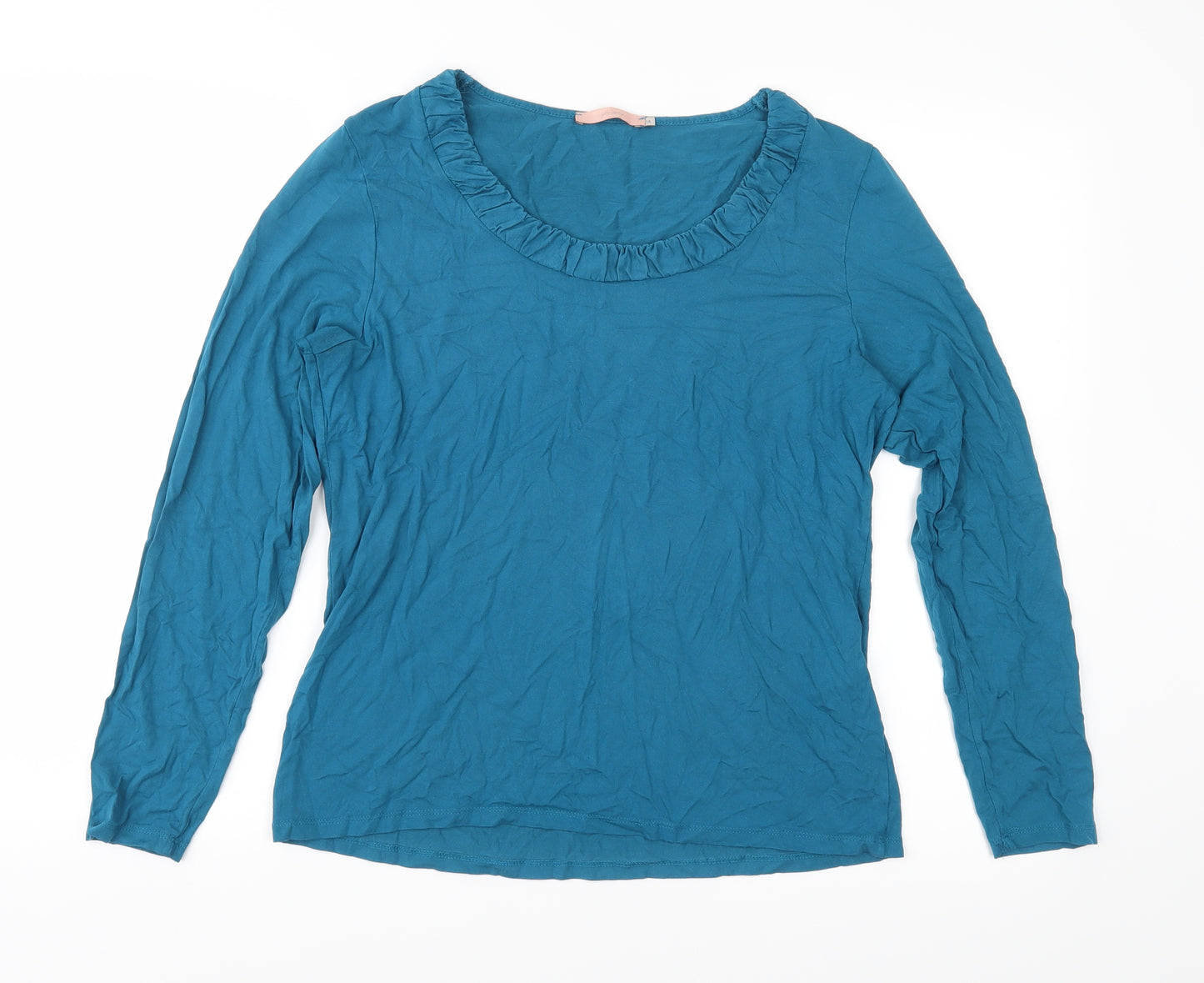 John Lewis Womens Blue  Jersey Basic T-Shirt Size 14