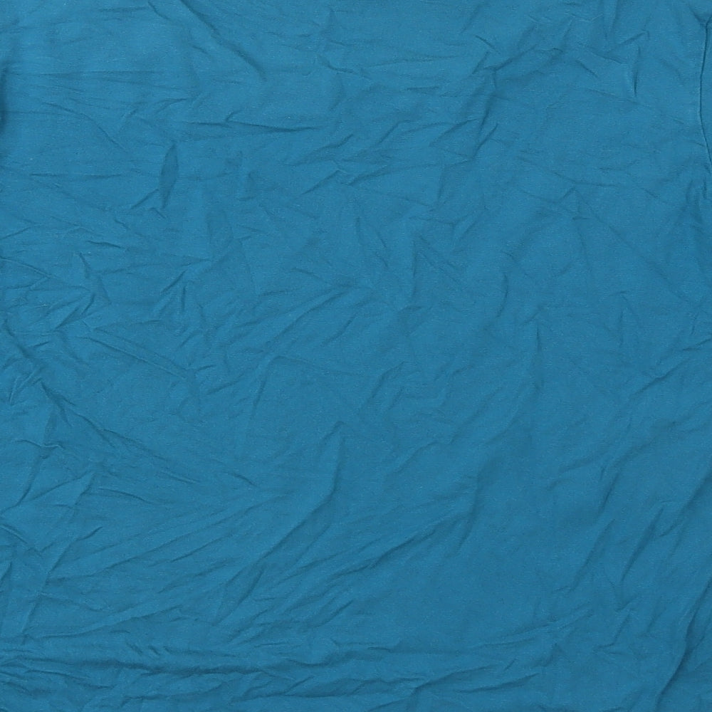 John Lewis Womens Blue  Jersey Basic T-Shirt Size 14