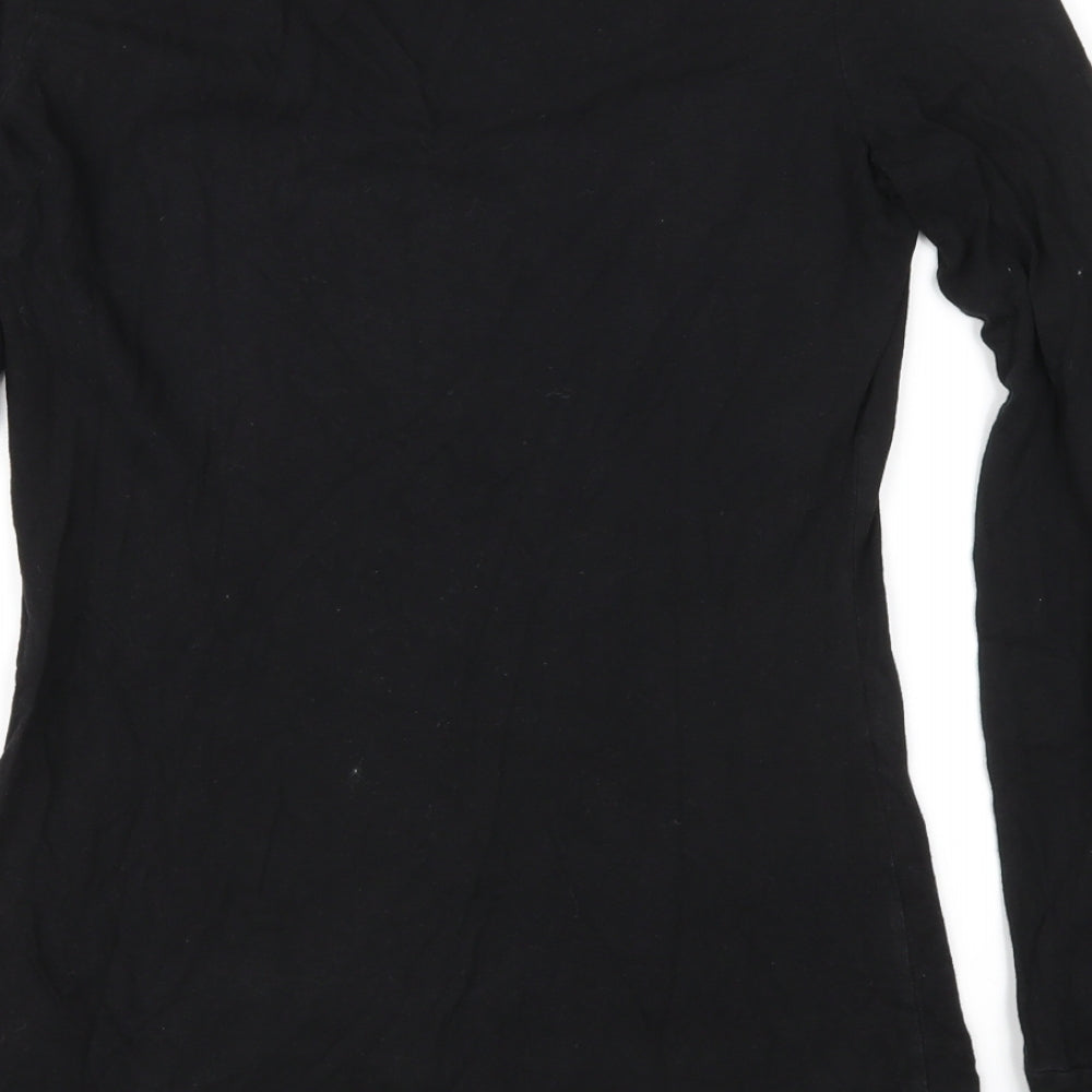 ASOS Womens Black  Jersey Basic T-Shirt Size 10