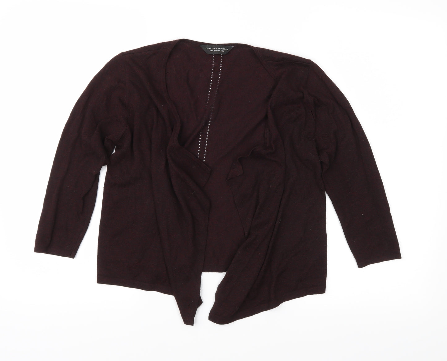 Dorothy Perkins Womens Purple  Knit Cardigan Jumper Size 8