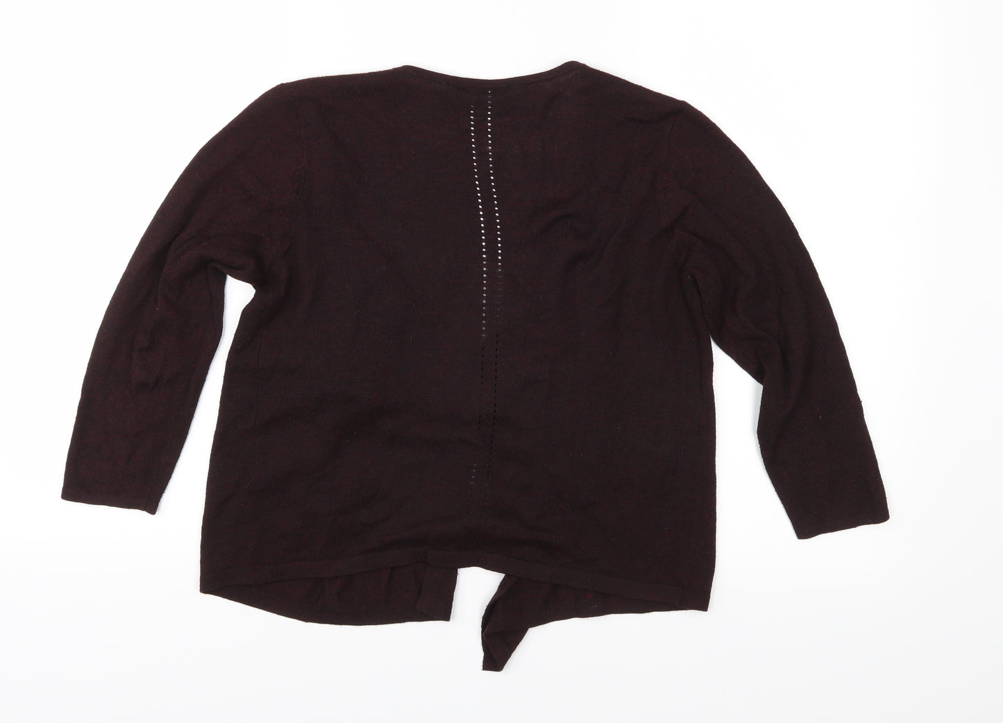 Dorothy Perkins Womens Purple  Knit Cardigan Jumper Size 8