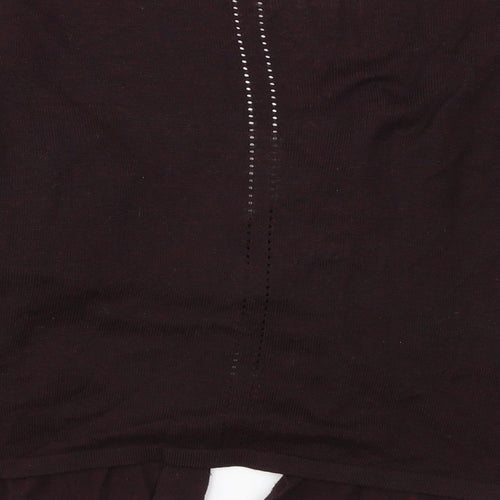 Dorothy Perkins Womens Purple  Knit Cardigan Jumper Size 8