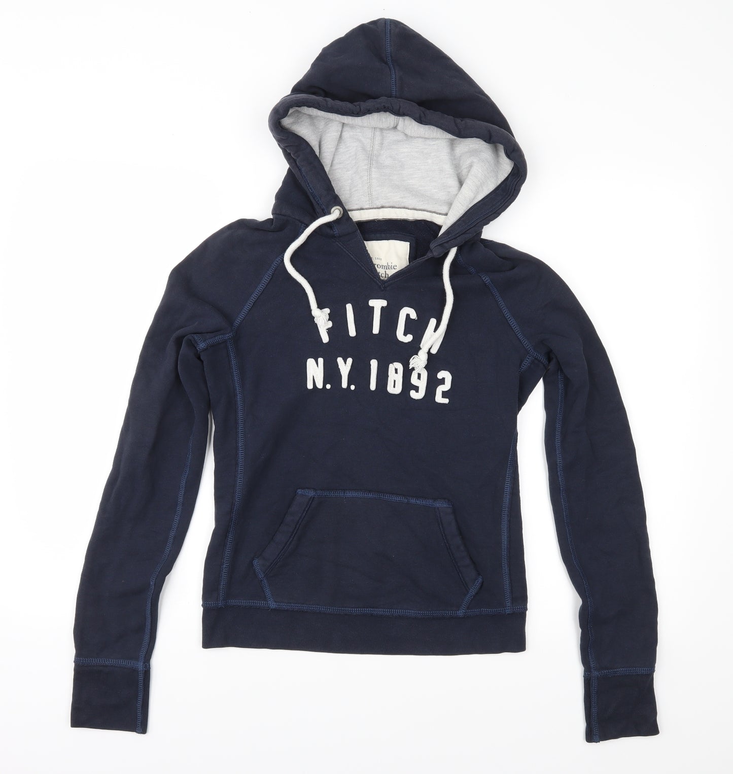 Abercrombie & Fitch Womens Blue  Jersey Pullover Hoodie Size M