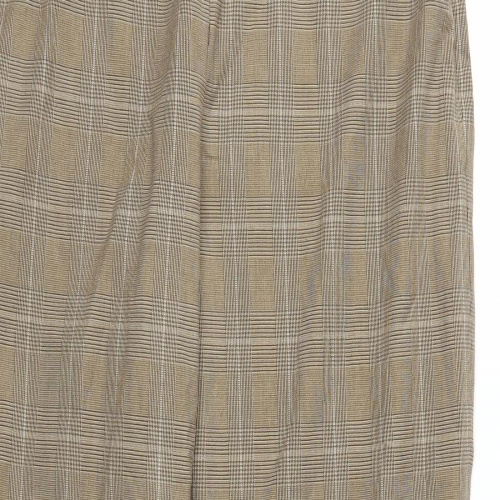 Eddie Bauer Womens Brown Check  Trousers  Size 16 L29 in