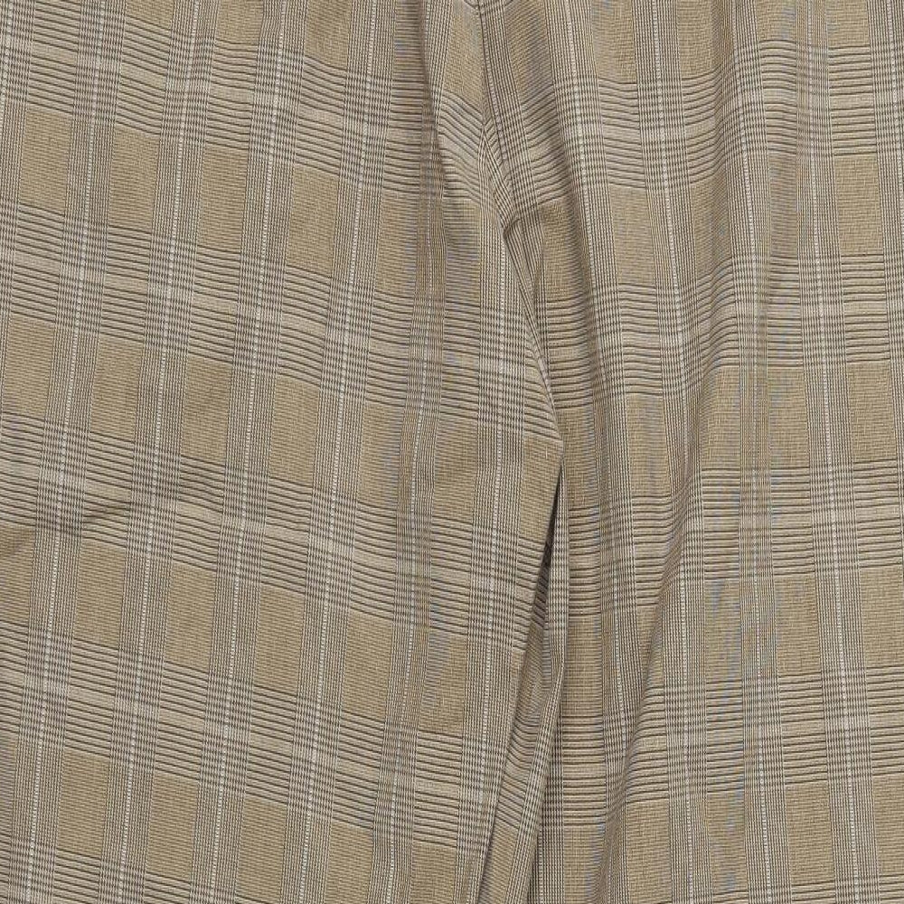 Eddie Bauer Womens Brown Check  Trousers  Size 16 L29 in