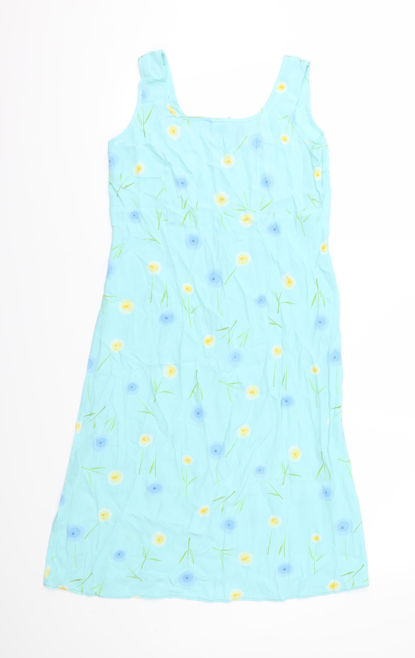 NEXT Womens Blue Floral  Slip Dress  Size 10
