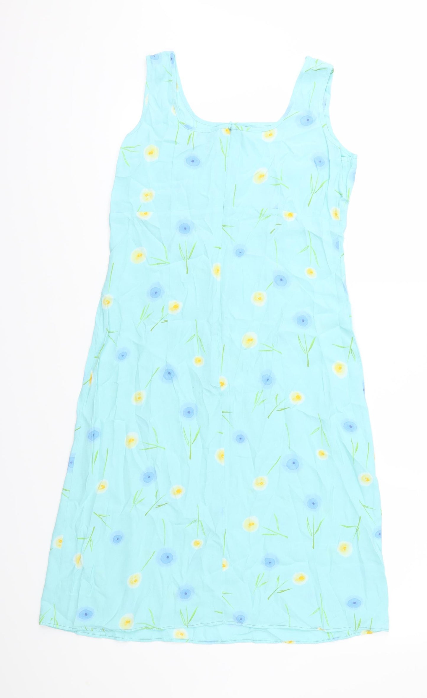 NEXT Womens Blue Floral  Slip Dress  Size 10