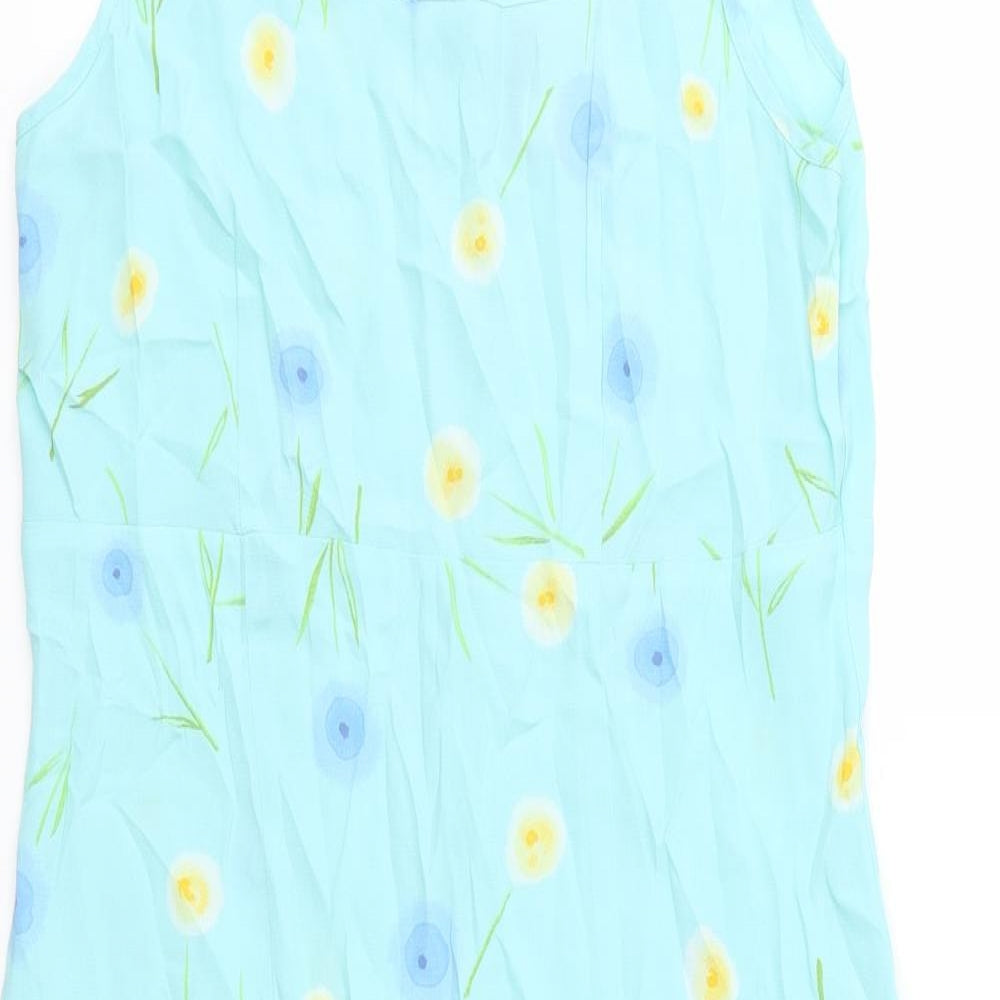 NEXT Womens Blue Floral  Slip Dress  Size 10