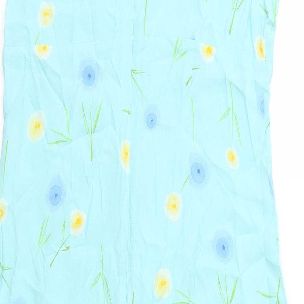 NEXT Womens Blue Floral  Slip Dress  Size 10