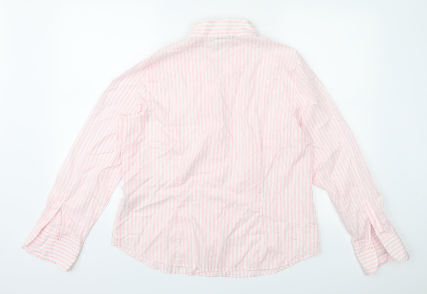 Eterna Womens Pink Striped  Basic Button-Up Size 18