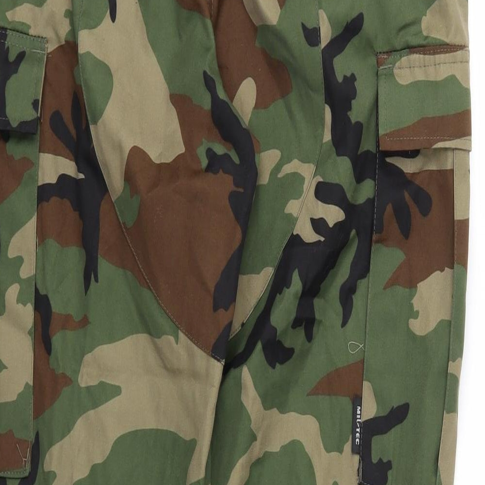 Mil-Tec Mens Multicoloured Camouflage  Cargo Trousers Size M L30 in