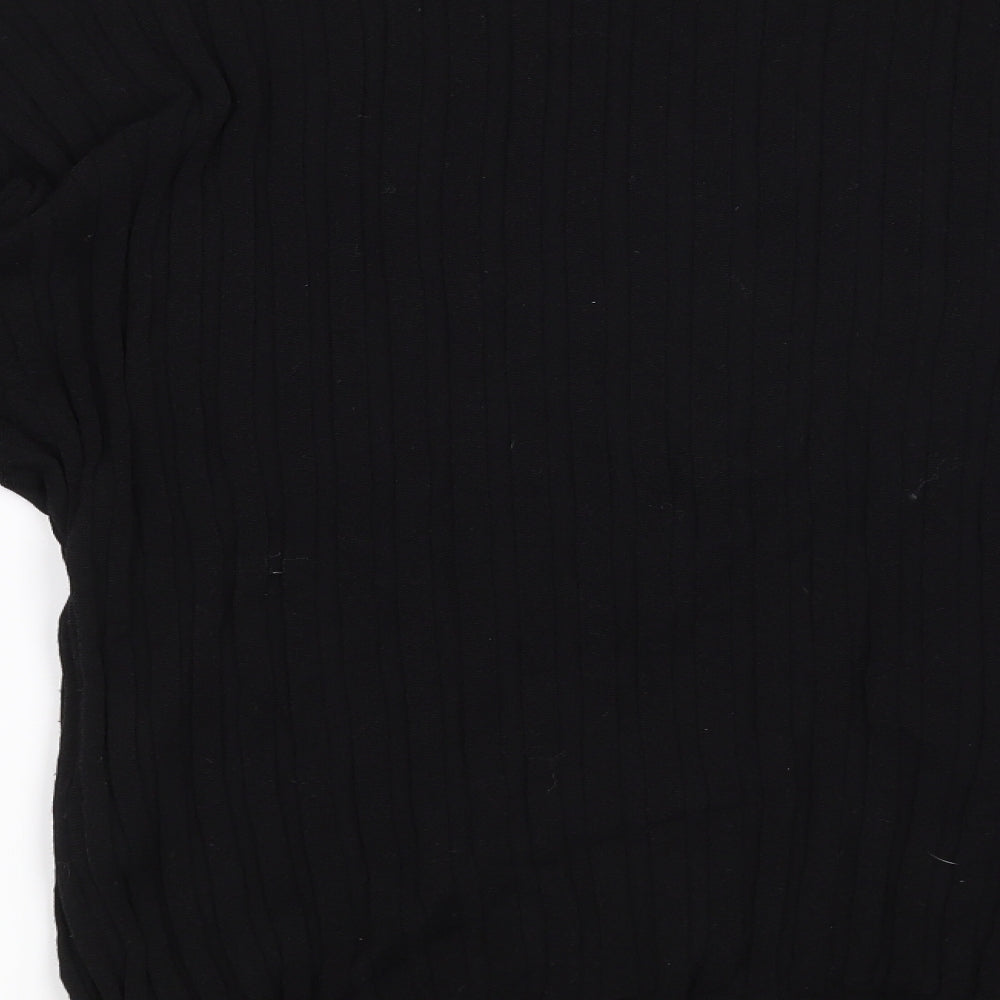 Marks and Spencer Womens Black Striped  Pullover Jumper Size L
