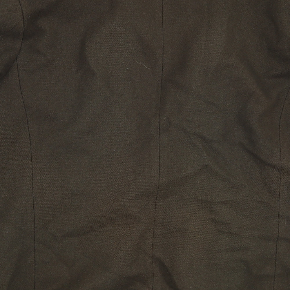 Topman Mens Green   Overcoat Coat Size S