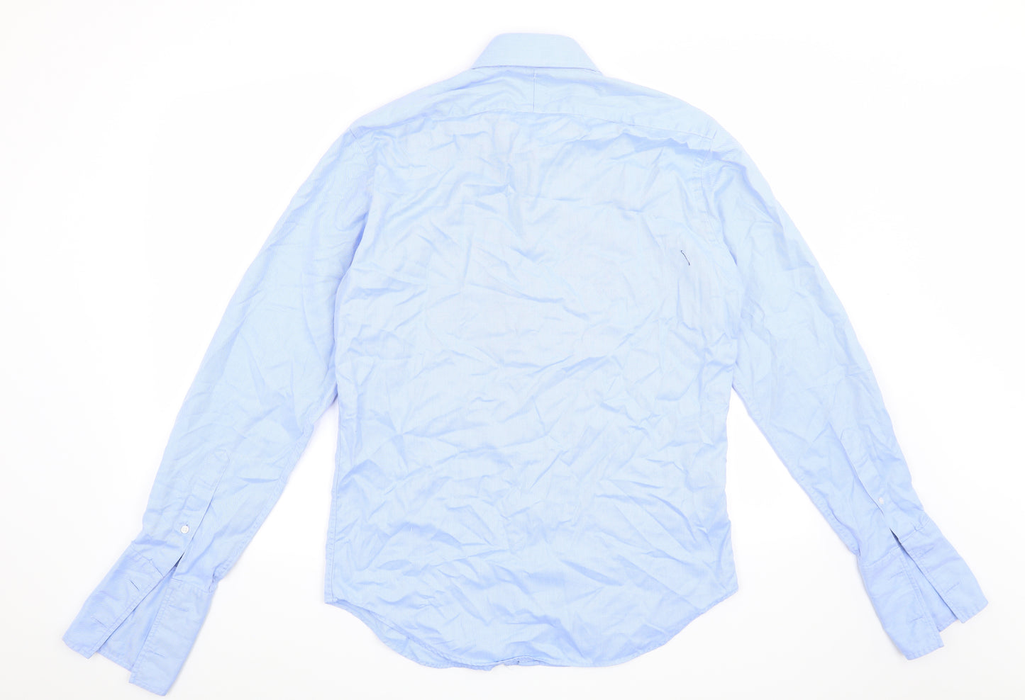 TM Lewin Mens Blue    Dress Shirt Size 15.5