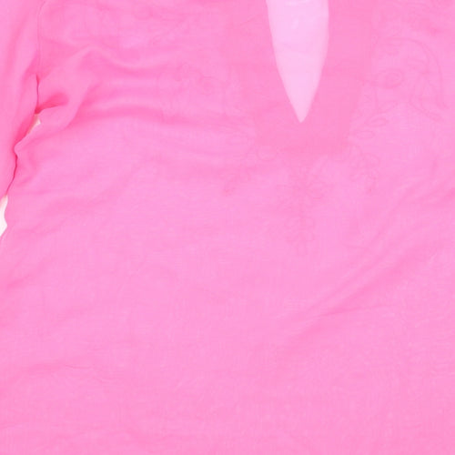 Atmosphere Womens Pink Floral  Basic Blouse Size 10