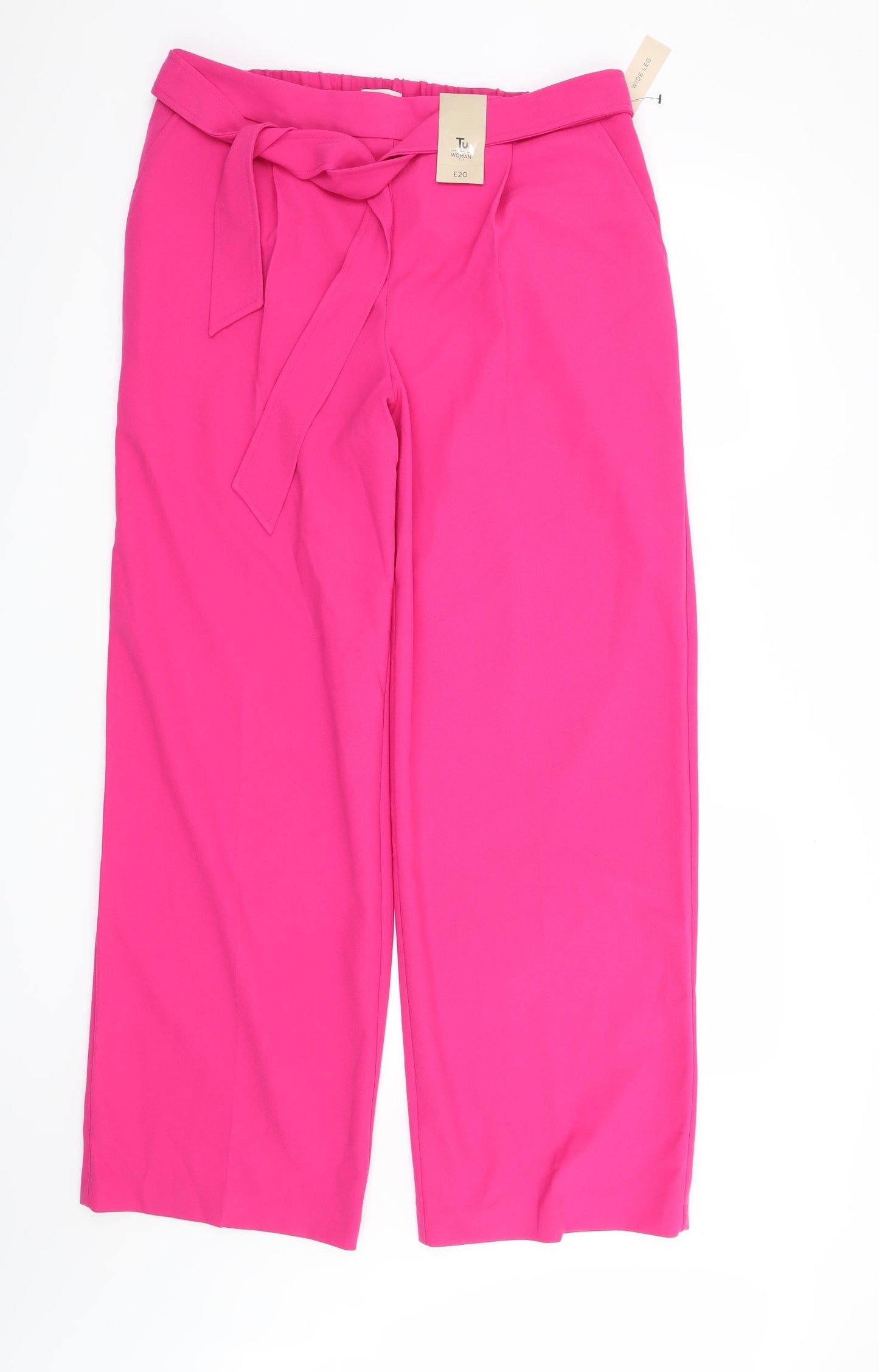 TU Womens Pink   Trousers  Size 14 L31 in