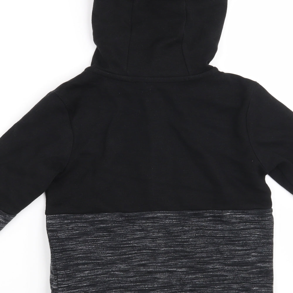 George Boys Black   Full Zip Hoodie Size 5-6 Years