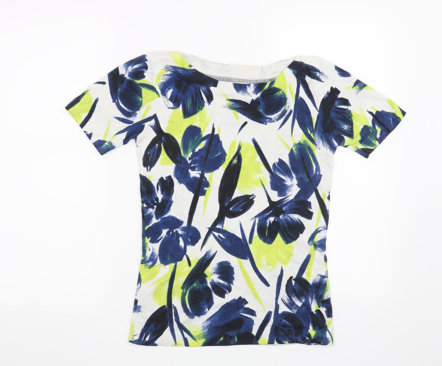 NEXT Womens White Floral  Pullover Jumper Size 6