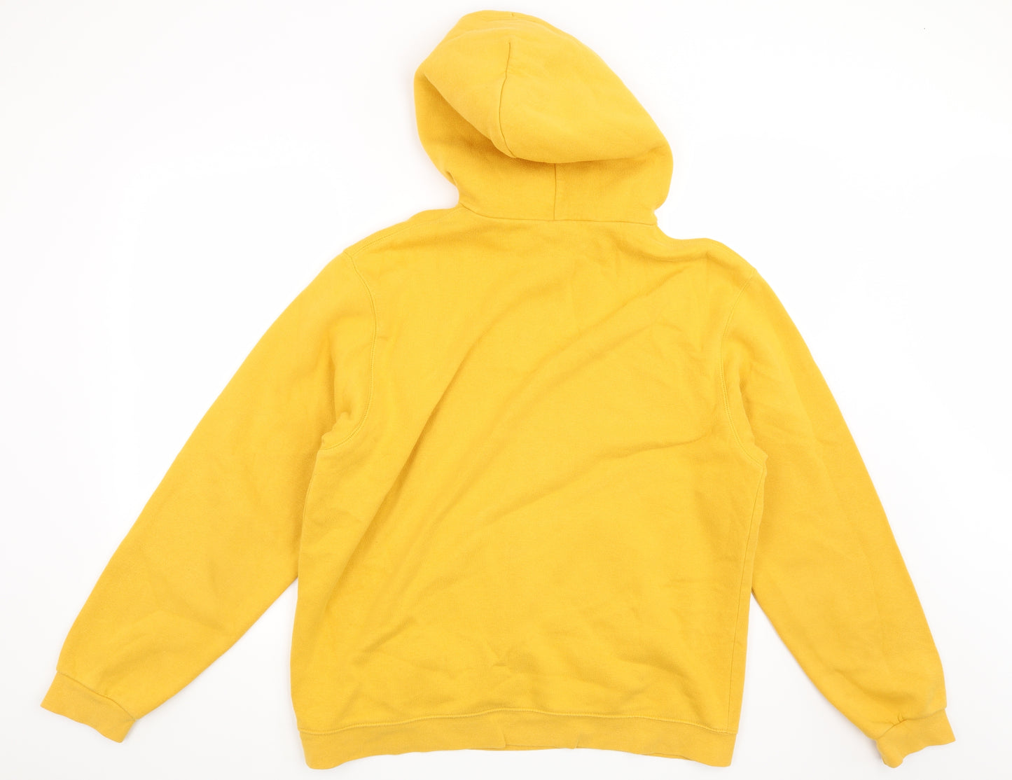 Preworn Mens Yellow   Pullover Hoodie Size L