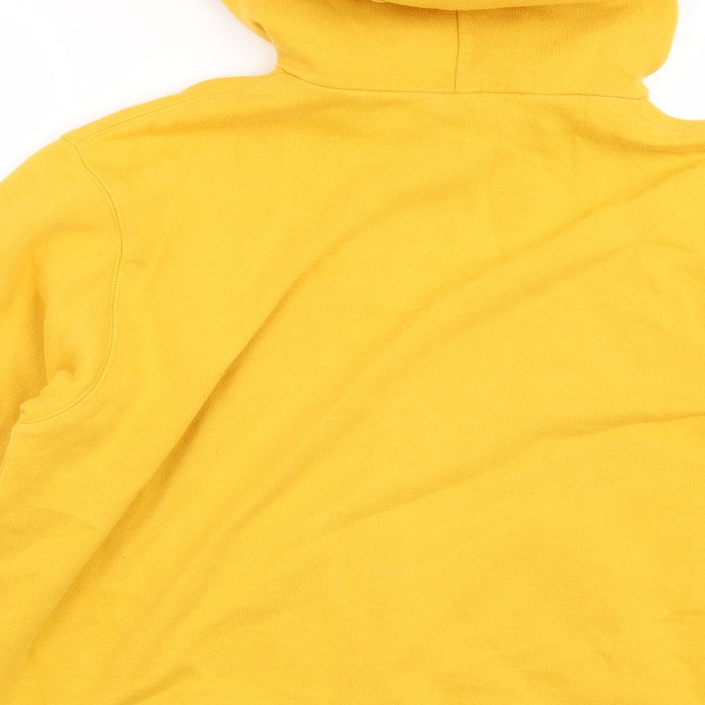 Preworn Mens Yellow   Pullover Hoodie Size L