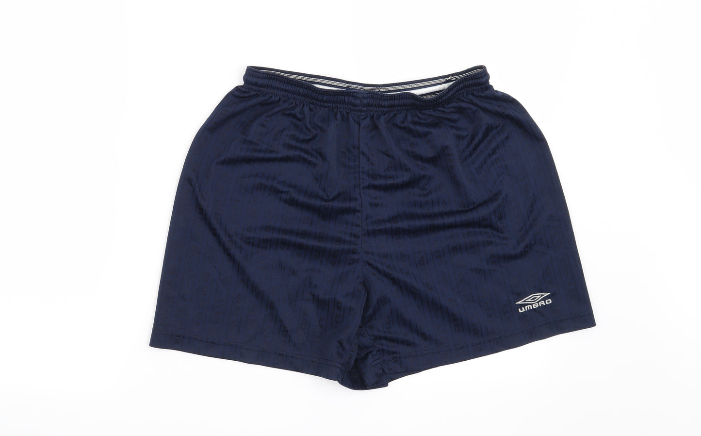 Umbro Mens Blue Striped  Sweat Shorts Size M