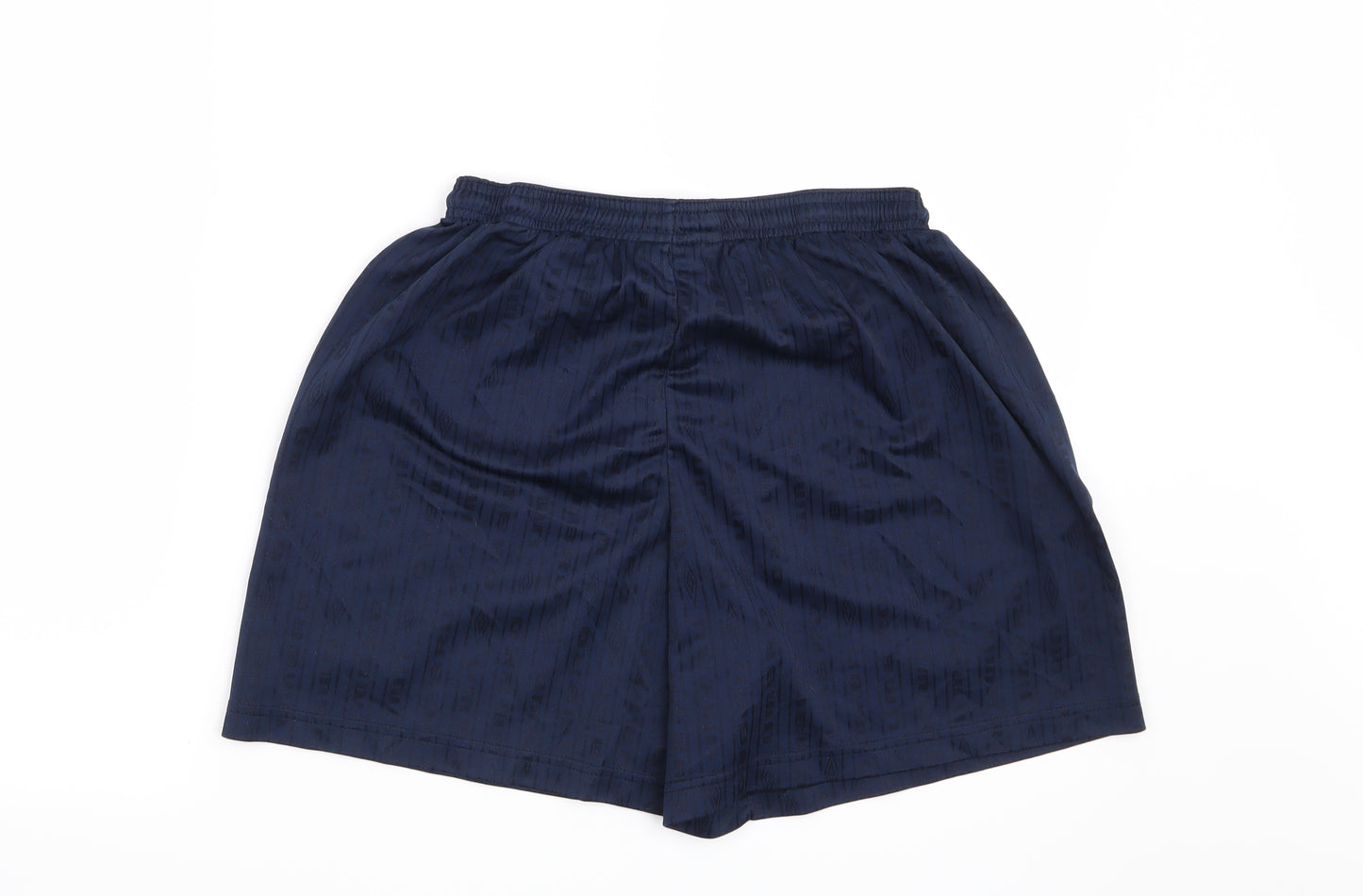 Umbro Mens Blue Striped  Sweat Shorts Size M