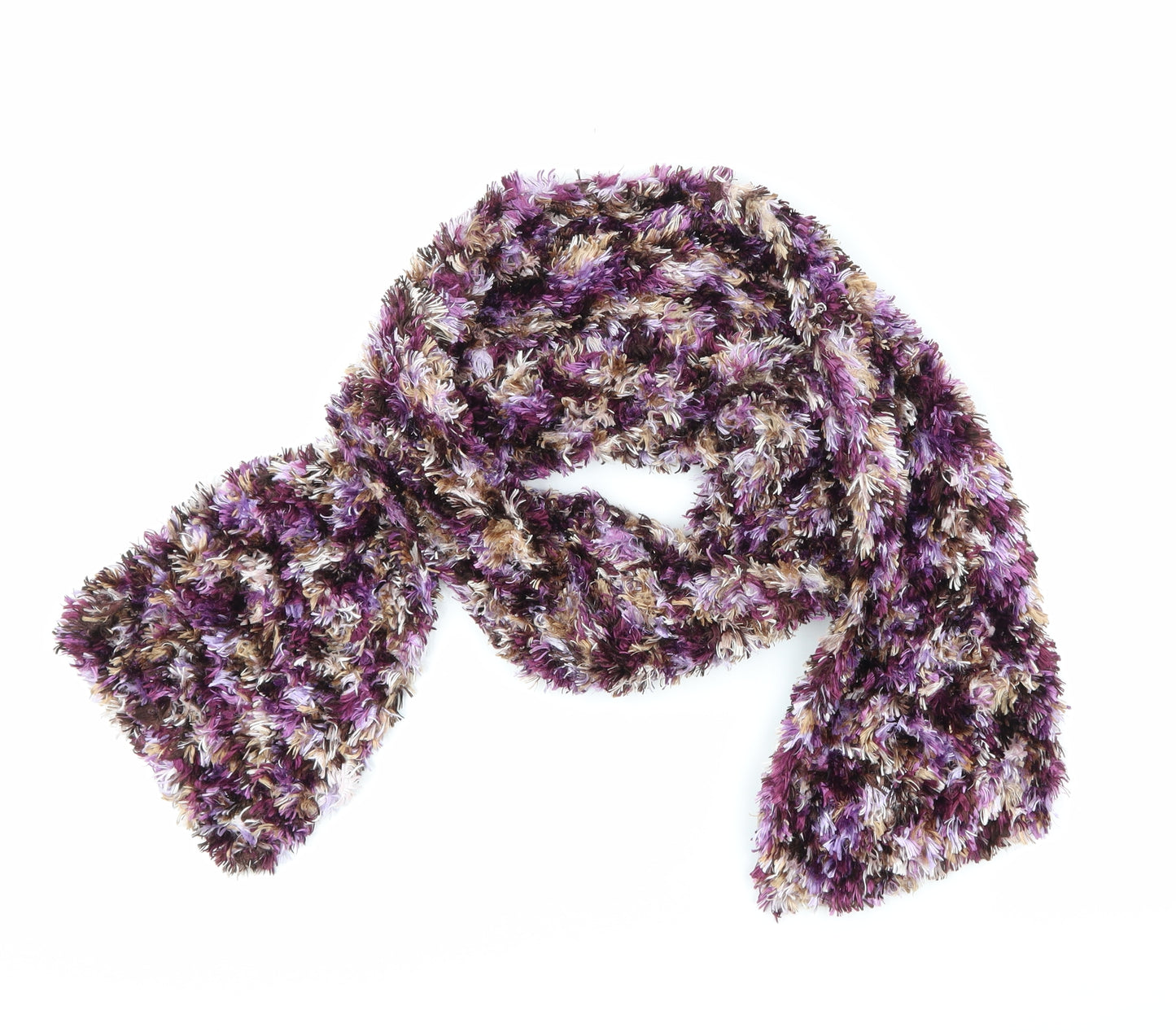 Preworn Womens Purple  Knit  Scarf