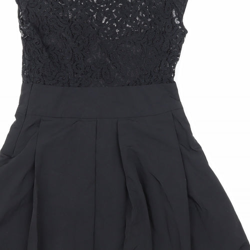 Kimchi Blue Womens Black   Skater Dress  Size S