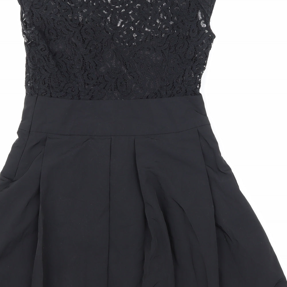 Kimchi Blue Womens Black   Skater Dress  Size S