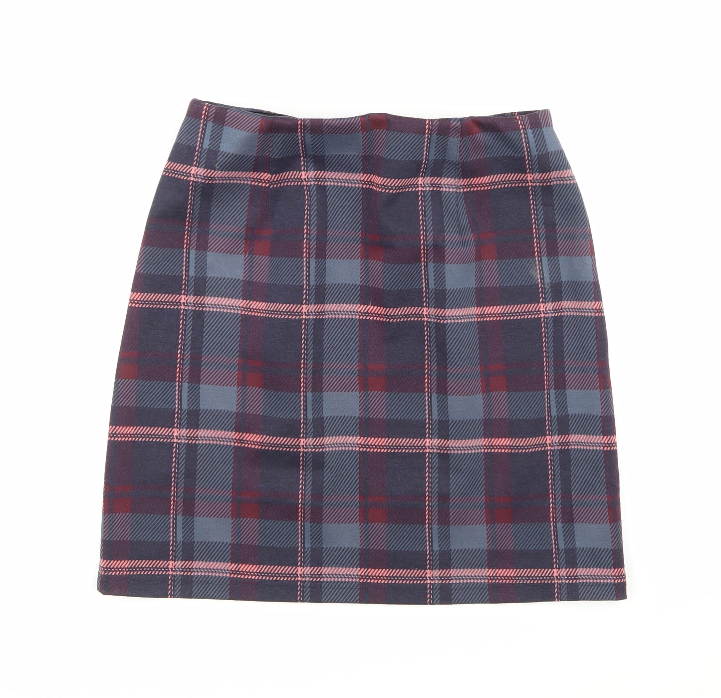 Marks and Spencer Womens Purple Check  Mini Skirt Size 8