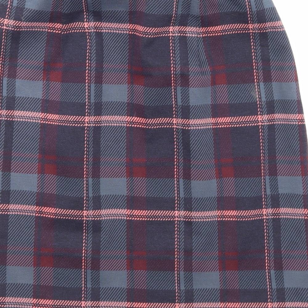Marks and Spencer Womens Purple Check  Mini Skirt Size 8