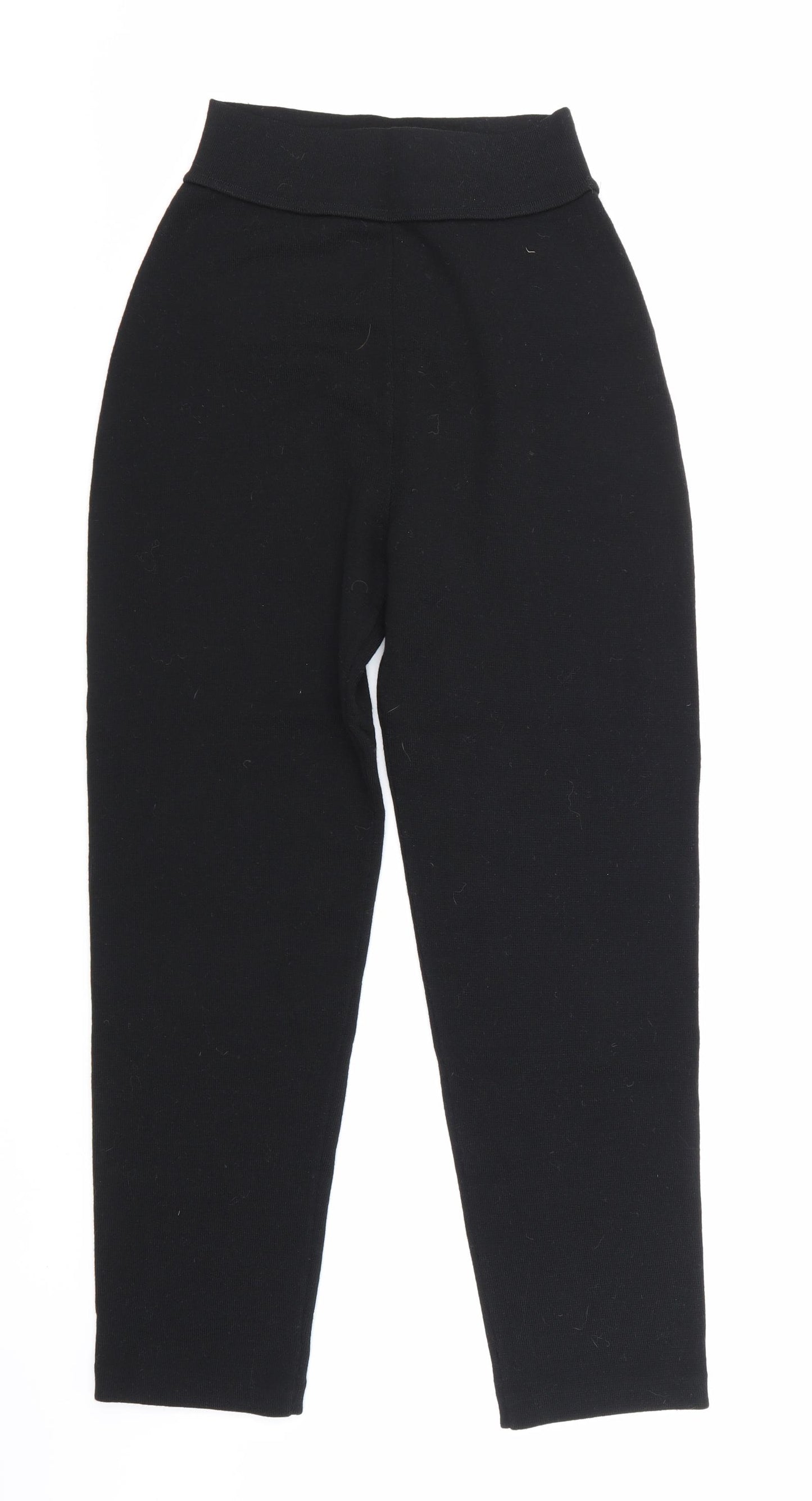 Prisma Womens Black  Knit Trousers  Size M L26 in