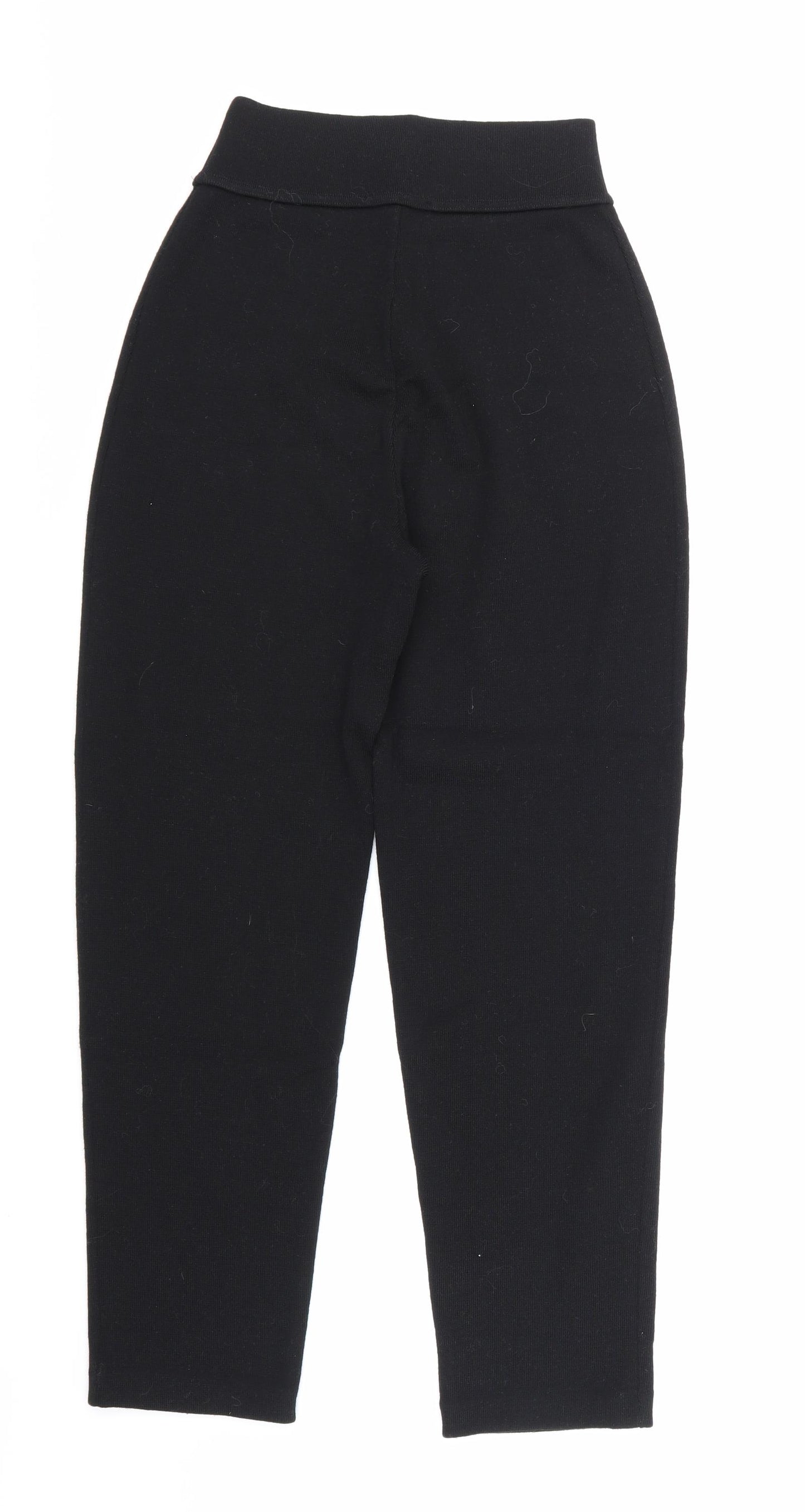 Prisma Womens Black  Knit Trousers  Size M L26 in
