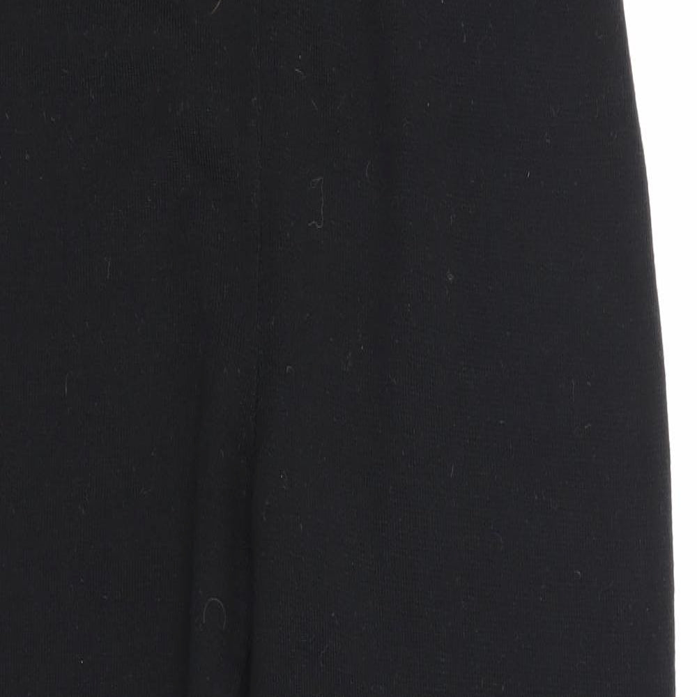 Prisma Womens Black  Knit Trousers  Size M L26 in