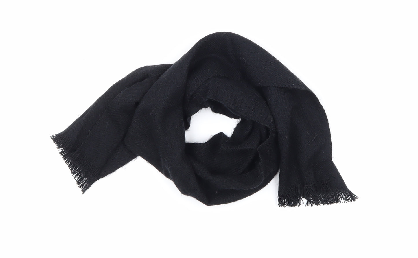 Preworn Womens Black  Knit  Scarf