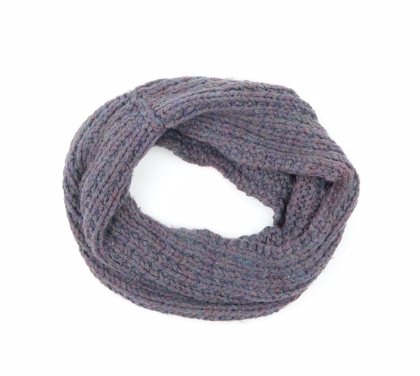 Preworn Womens Purple  Knit  Scarf