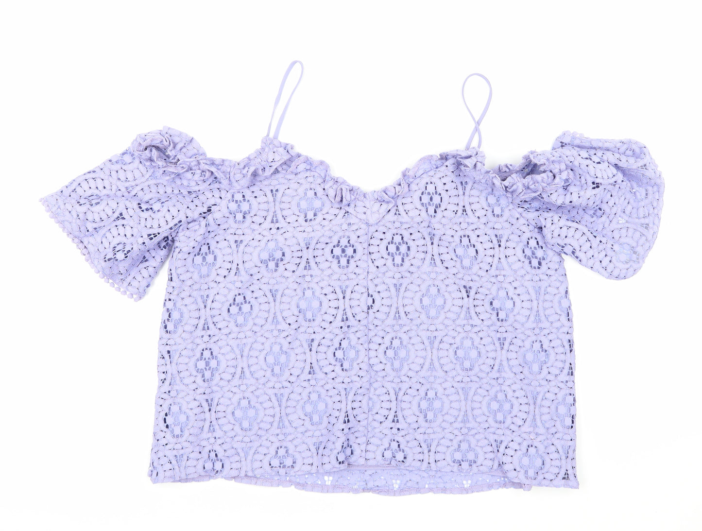 Topshop Womens Purple   Basic Blouse Size 14