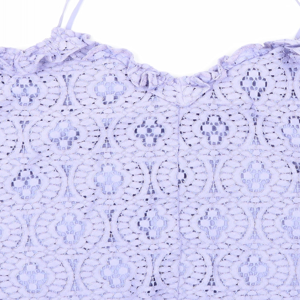 Topshop Womens Purple   Basic Blouse Size 14