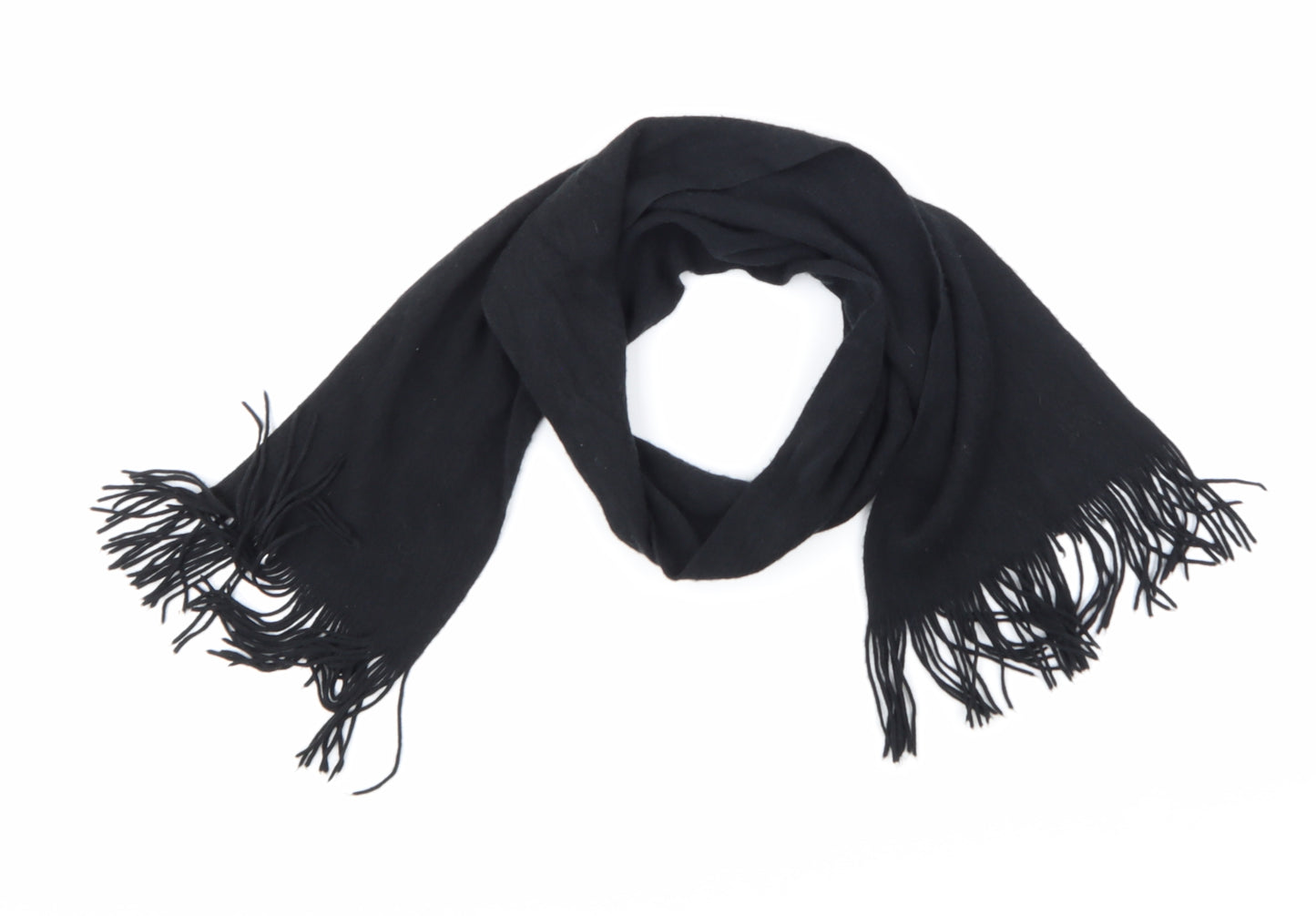 Preworn Womens Black  Knit  Scarf