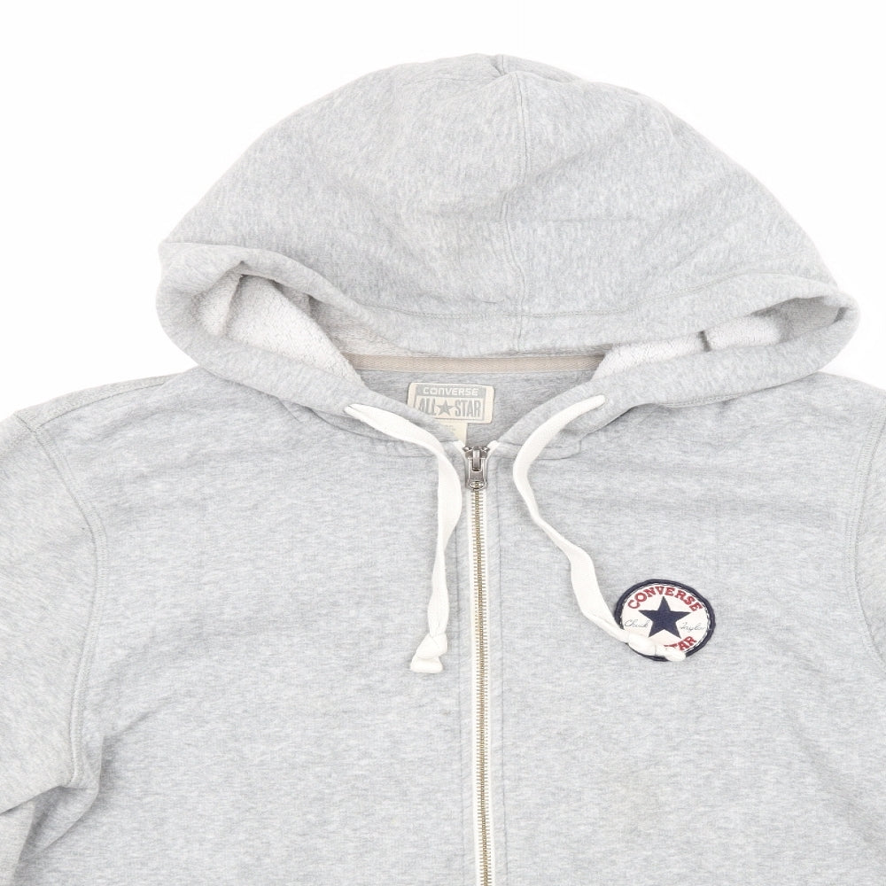 Converse Mens Grey   Full Zip Hoodie Size XL
