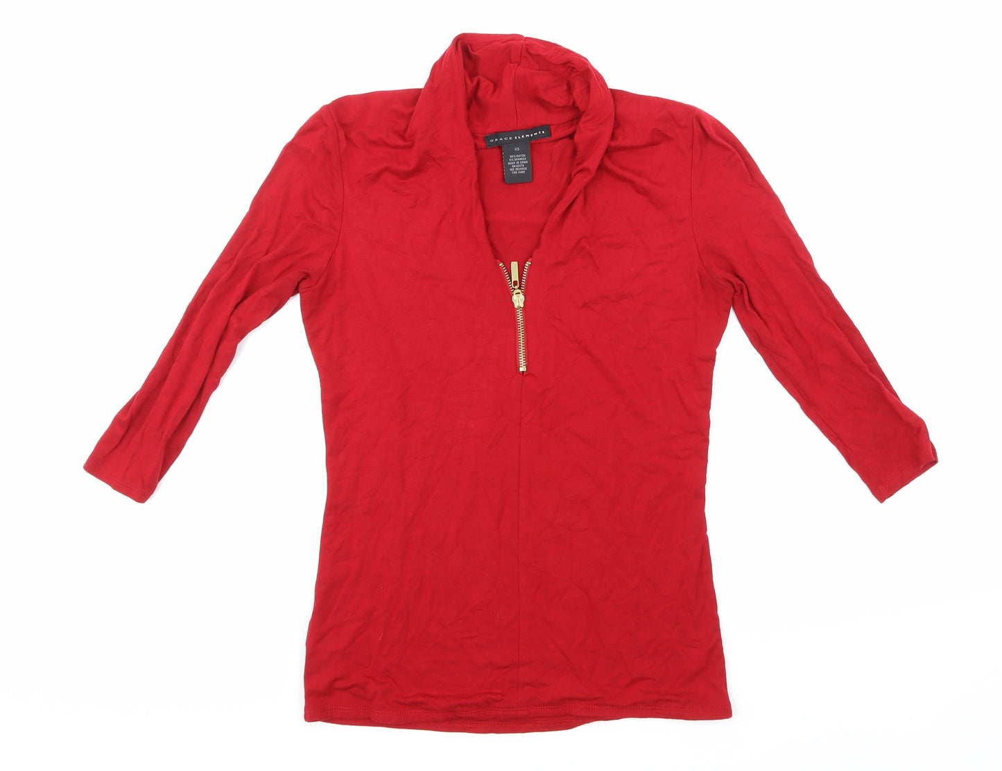Grace Elements Womens Red   Basic Tank Size XS