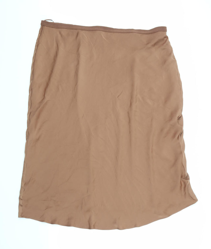 Marks and Spencer Womens Brown   A-Line Skirt Size 24