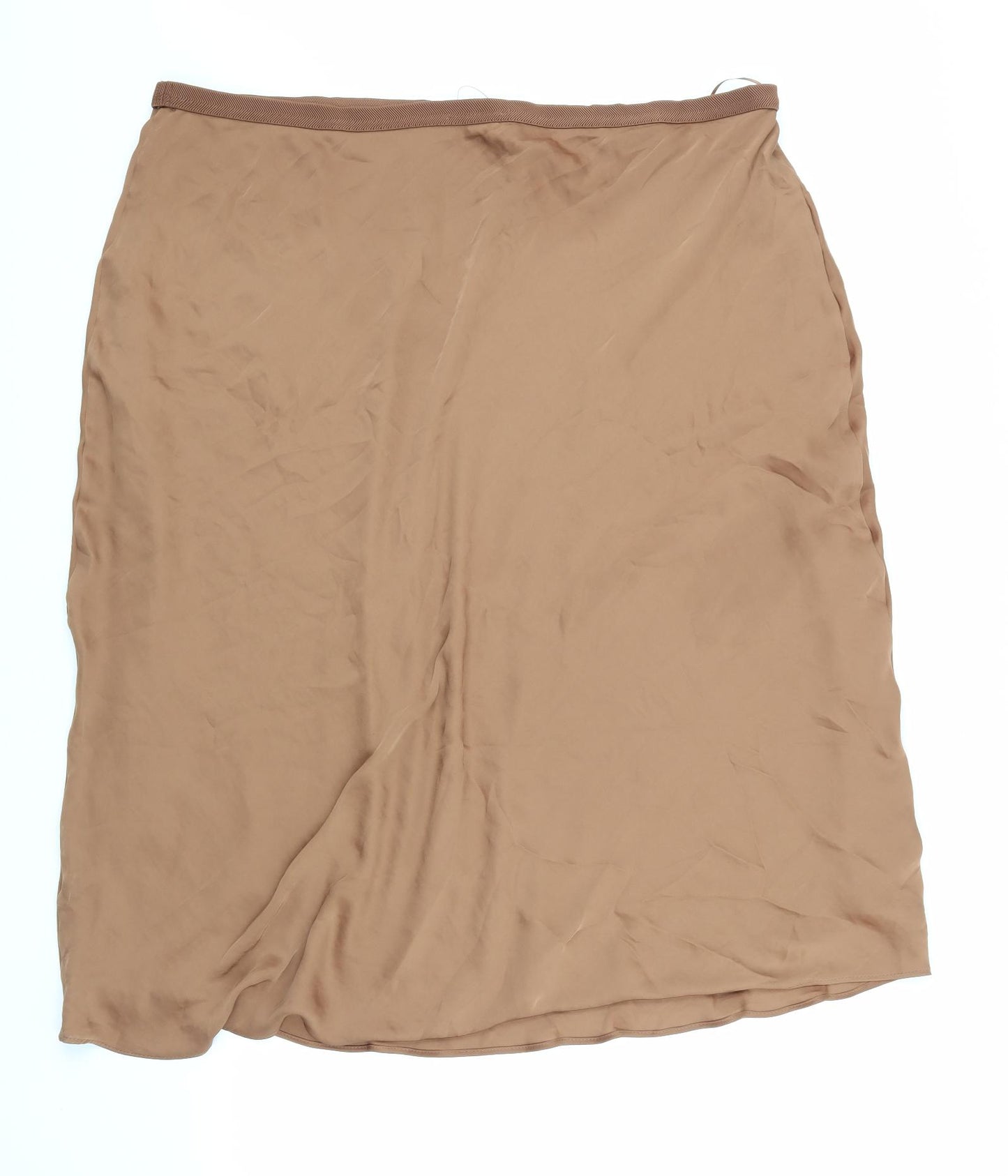 Marks and Spencer Womens Brown   A-Line Skirt Size 24