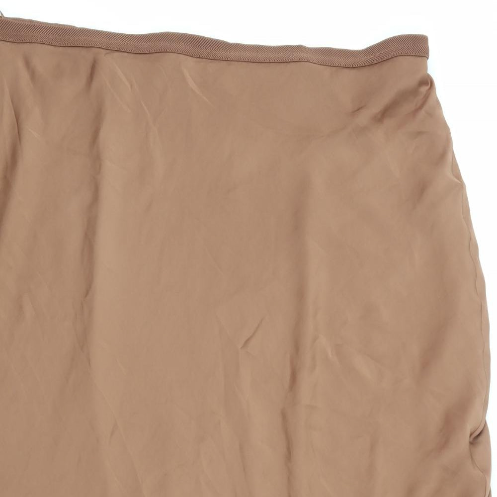 Marks and Spencer Womens Brown   A-Line Skirt Size 24