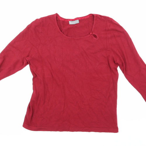 Per Una Womens Purple  Knit Pullover Jumper Size 14