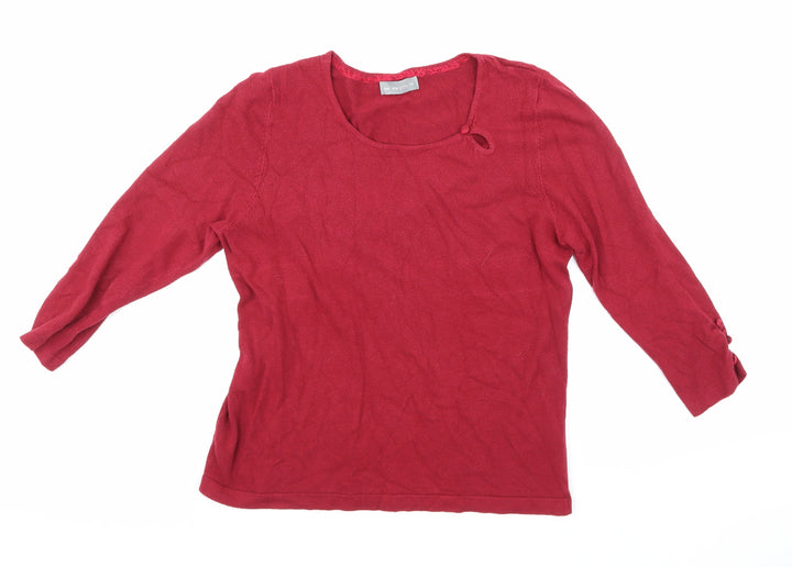 Per Una Womens Purple  Knit Pullover Jumper Size 14